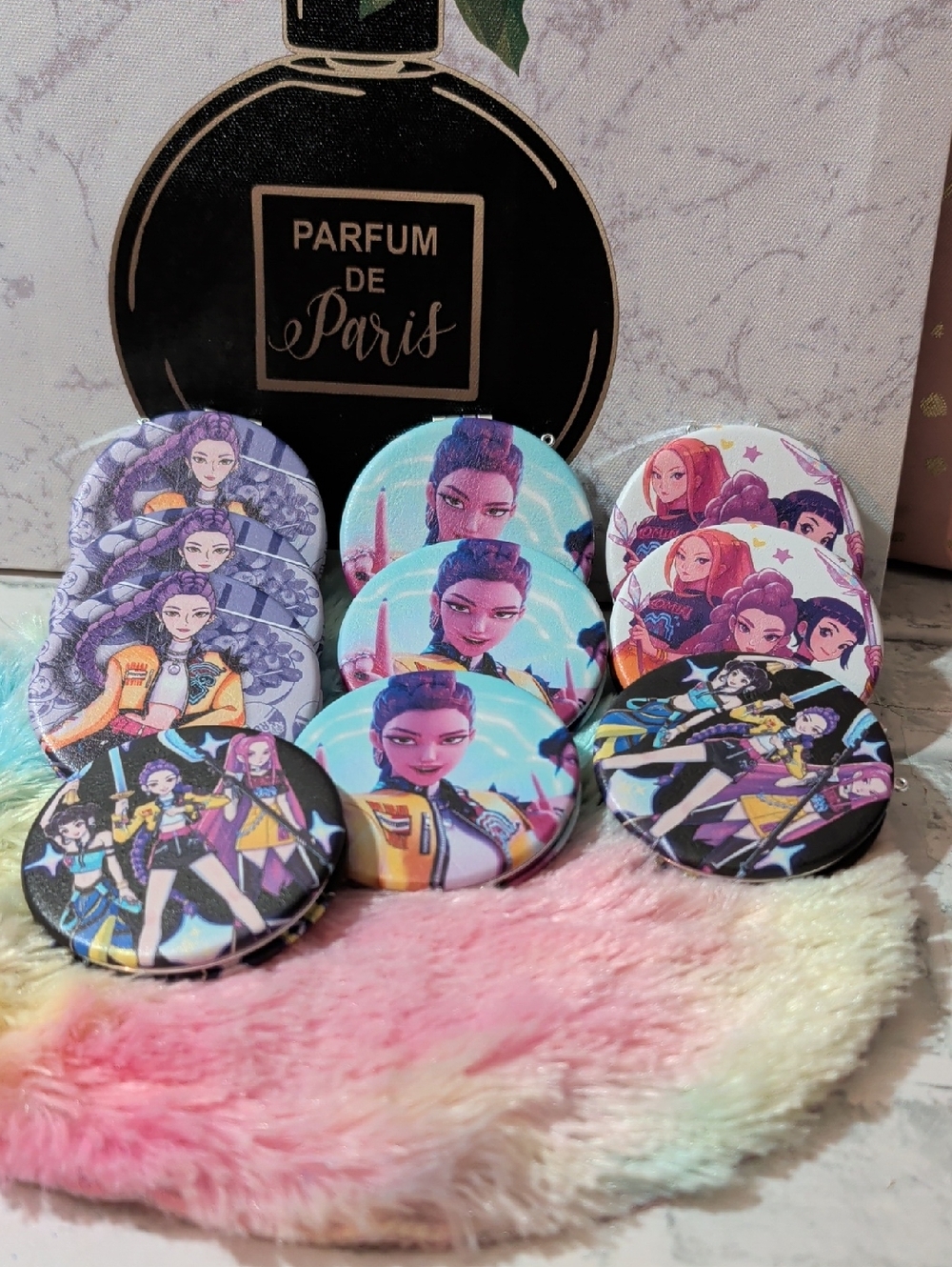 K-POP DOUBLE SIDED MIRROR BUNDLE OF 10